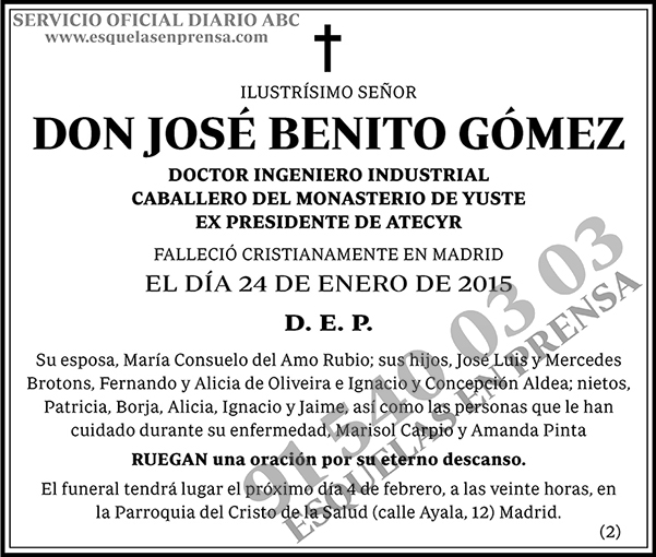 José Benito Gómez